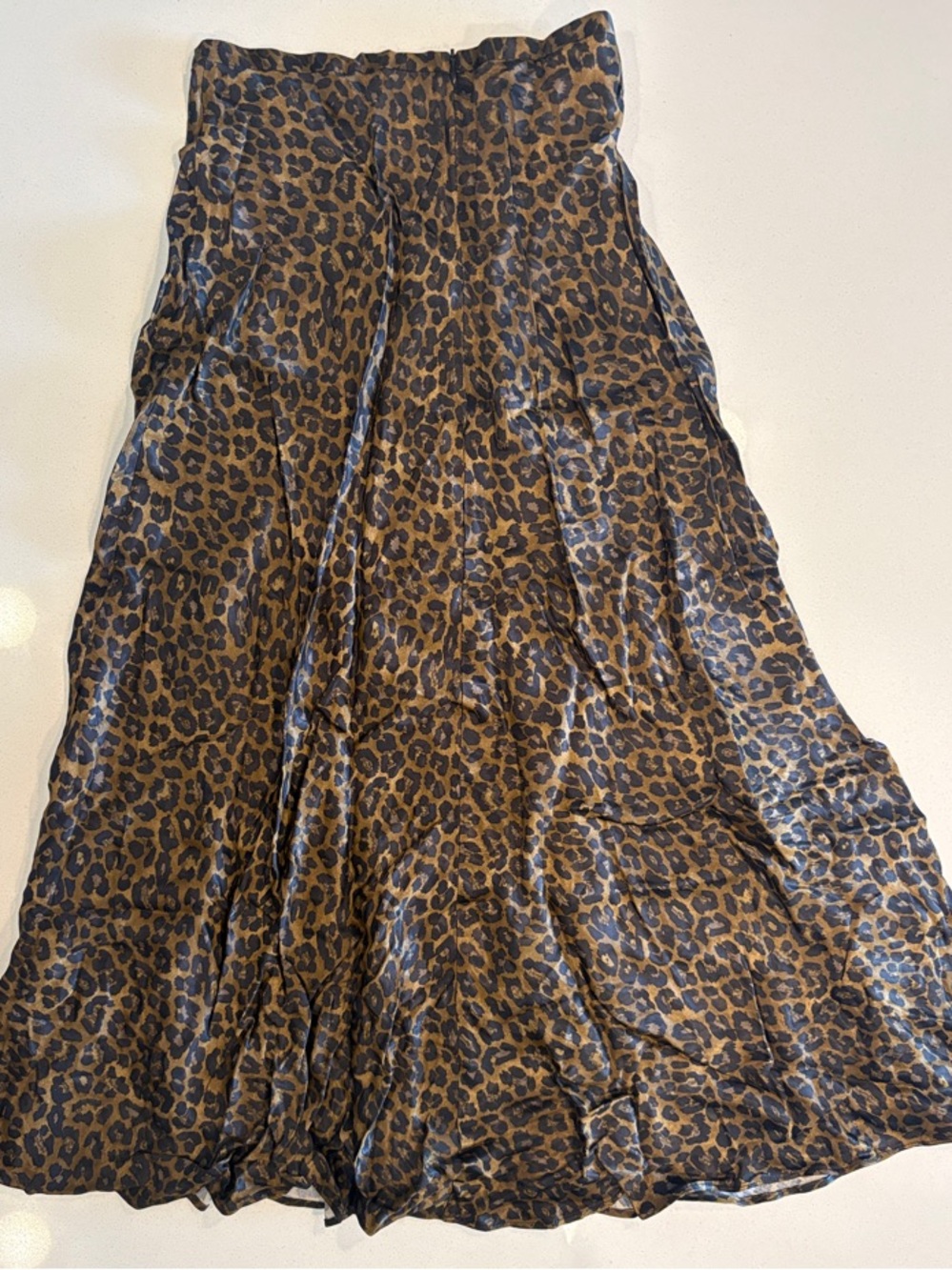 ZARA Brown & Black Leopard Print Maxi Skirt - Picture 5 of 7